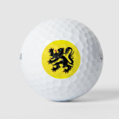 Flagge Flanderns Golfball (Vorderseite)