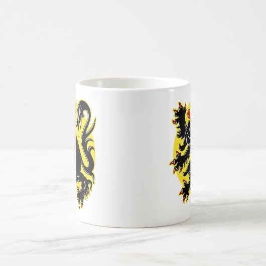 Flagge Flanderns Kaffeetasse (Mittel)
