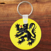 Flagge Flanderns Schlüsselanhänger (Rückseite)