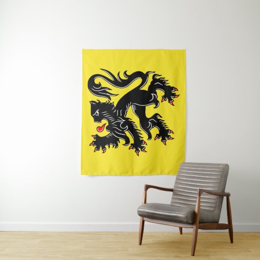 Flagge Flanderns Wandteppich (Beispiel)
