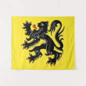 Flagge Flanderns Wandteppich (Vorderseite (Horizontal))