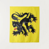 Flagge Flanderns Wandteppich (Vorderseite)