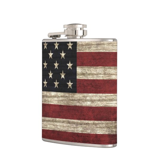 Flagge-Flasche Flachmann (Links)