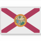 Flagge Floridas Aufkleber (Vorderseite)