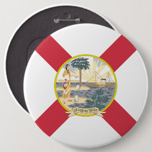 Flagge Floridas: Der Sunshine-Staat der Floridiane Button