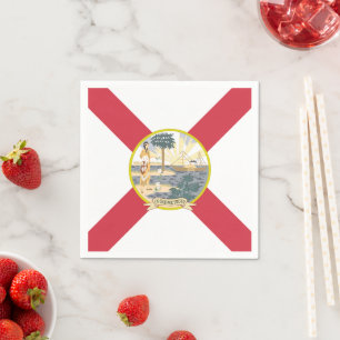 Flagge Floridas: Der Sunshine-Staat der Floridiane Serviette
