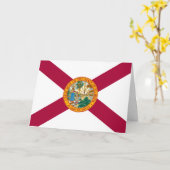 Flagge Floridas Karte (Gelbe Blume)