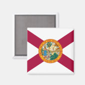 Flagge Floridas Magnet (Vorderseite/Rückseite)