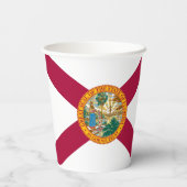Flagge Floridas Pappbecher (Rückseite)