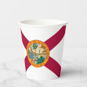 Flagge Floridas Pappbecher (Vorderseite)