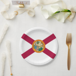 Flagge Floridas Pappteller
