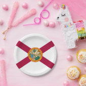 Flagge Floridas Pappteller (Party)