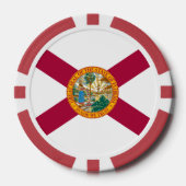 Flagge Floridas Pokerchips (Vorderseite)