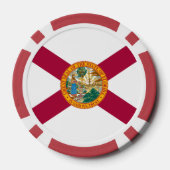 Flagge Floridas Pokerchips (Rückseite)