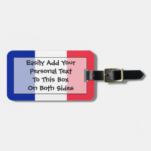 Flagge Frankreich einfacher Identifikation Gepäckanhänger