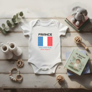 Flagge Frankreichs Baby Strampler