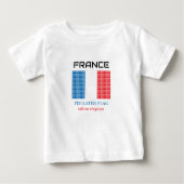 Flagge Frankreichs Baby T-shirt (Vorderseite)