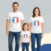 Flagge Frankreichs Baby T-shirt