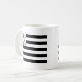 Flagge Frankreichs Bretagne Kaffeetasse (Vorderseite Links)