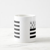 Flagge Frankreichs Bretagne Kaffeetasse (Mittel)