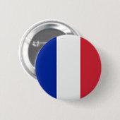 Flagge Frankreichs Button (Vorne & Hinten)
