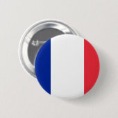 Flagge Frankreichs Button (Vorne & Hinten)