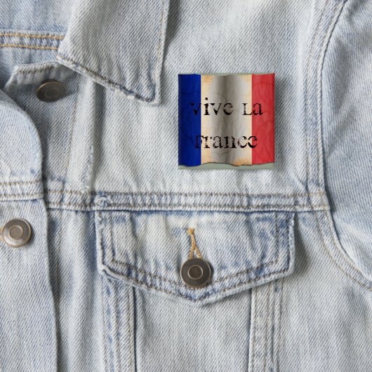 Flagge Frankreichs Button (Beispiel)