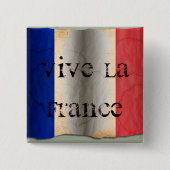 Flagge Frankreichs Button (Vorderseite)