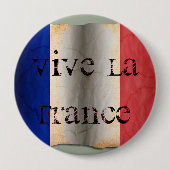 Flagge Frankreichs Button (Vorderseite)