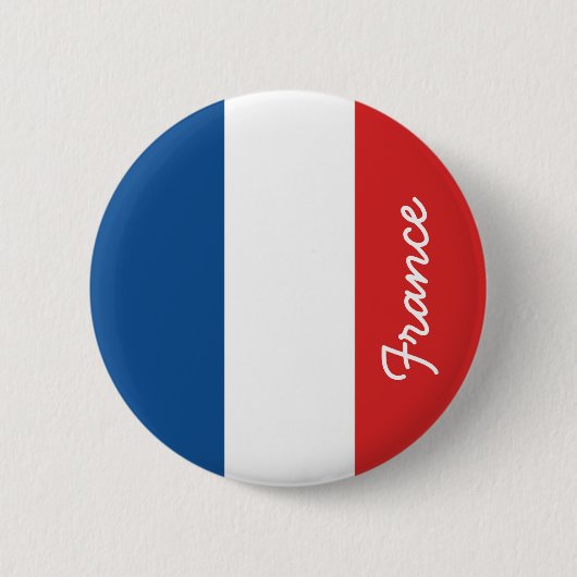 Flagge Frankreichs Button (Vorderseite)