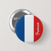 Flagge Frankreichs Button (Vorne & Hinten)