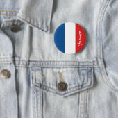 Flagge Frankreichs Button (Beispiel)