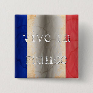 Flagge Frankreichs Button