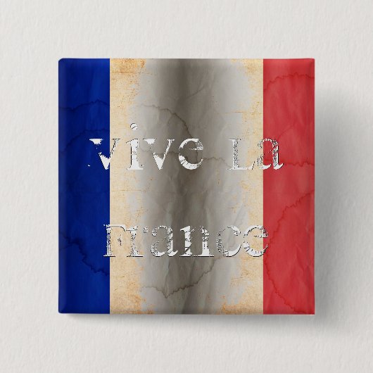 Flagge Frankreichs Button (Vorderseite)