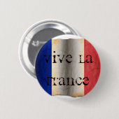 Flagge Frankreichs Button (Vorne & Hinten)