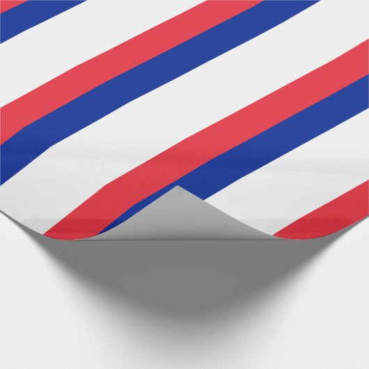 Flagge Frankreichs; Französische Flagge, Drapeau d Geschenkpapier (Ecke)