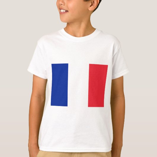 Flagge Frankreichs; Französische Flagge, Drapeau d T-Shirt (Vorderseite)