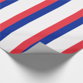 Flagge Frankreichs Geschenkpapier (Ecke)