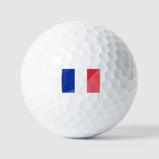 Flagge Frankreichs Golfball (Vorderseite)