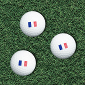 Flagge Frankreichs Golfball