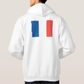 Flagge Frankreichs Hoodie (Rückseite)