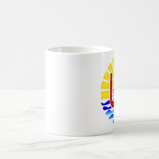 Flagge Frankreichs Kaffeetasse (Mittel)