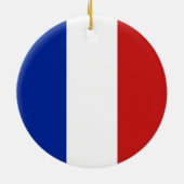 Flagge Frankreichs Keramik Ornament (Hinten)