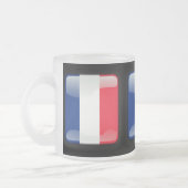 Flagge Frankreichs Mattglastasse (Links)