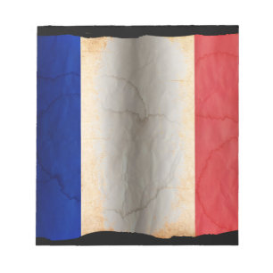 Flagge Frankreichs Notizblock