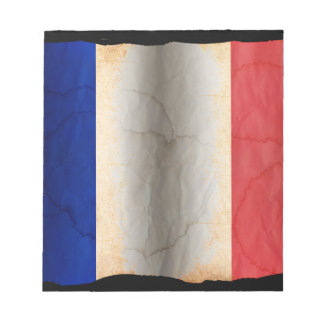 Flagge Frankreichs Notizblock