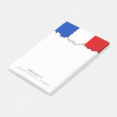 Flagge Frankreichs Post-it Klebezettel (angewinkelt)