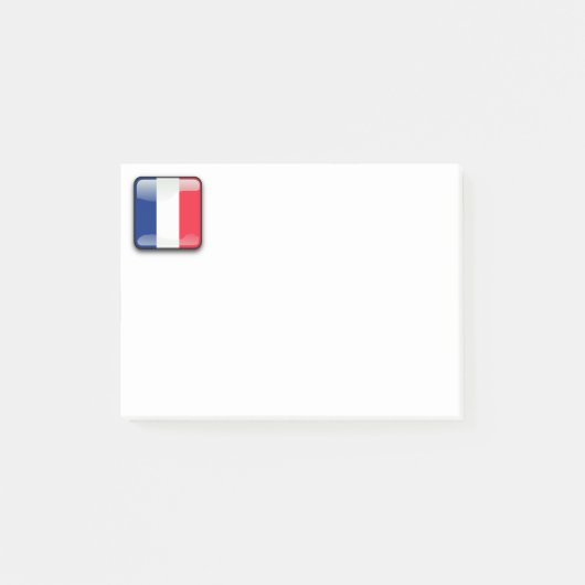 Flagge Frankreichs Post-it Klebezettel (Vorderseite)