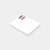 Flagge Frankreichs Post-it Klebezettel (angewinkelt)