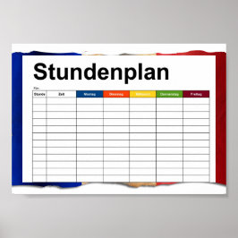 Flagge Frankreichs Poster